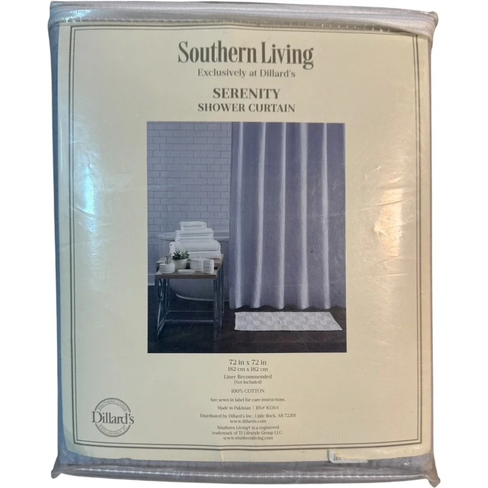 New southern Living Serenity Shower Curtain 72